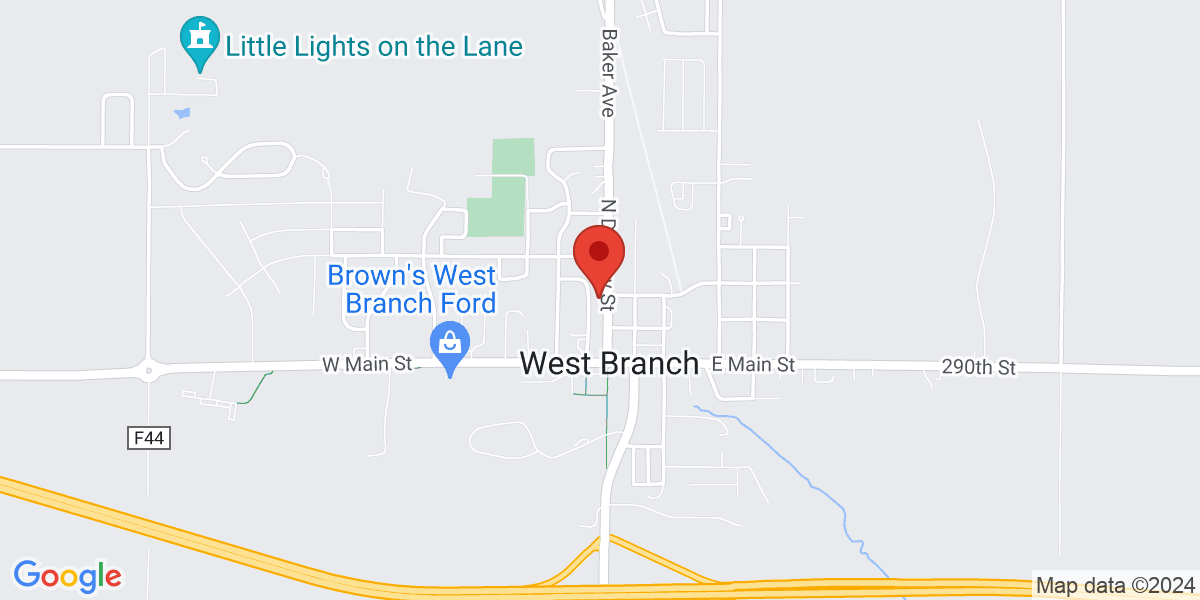 Map of West Branch Public Library